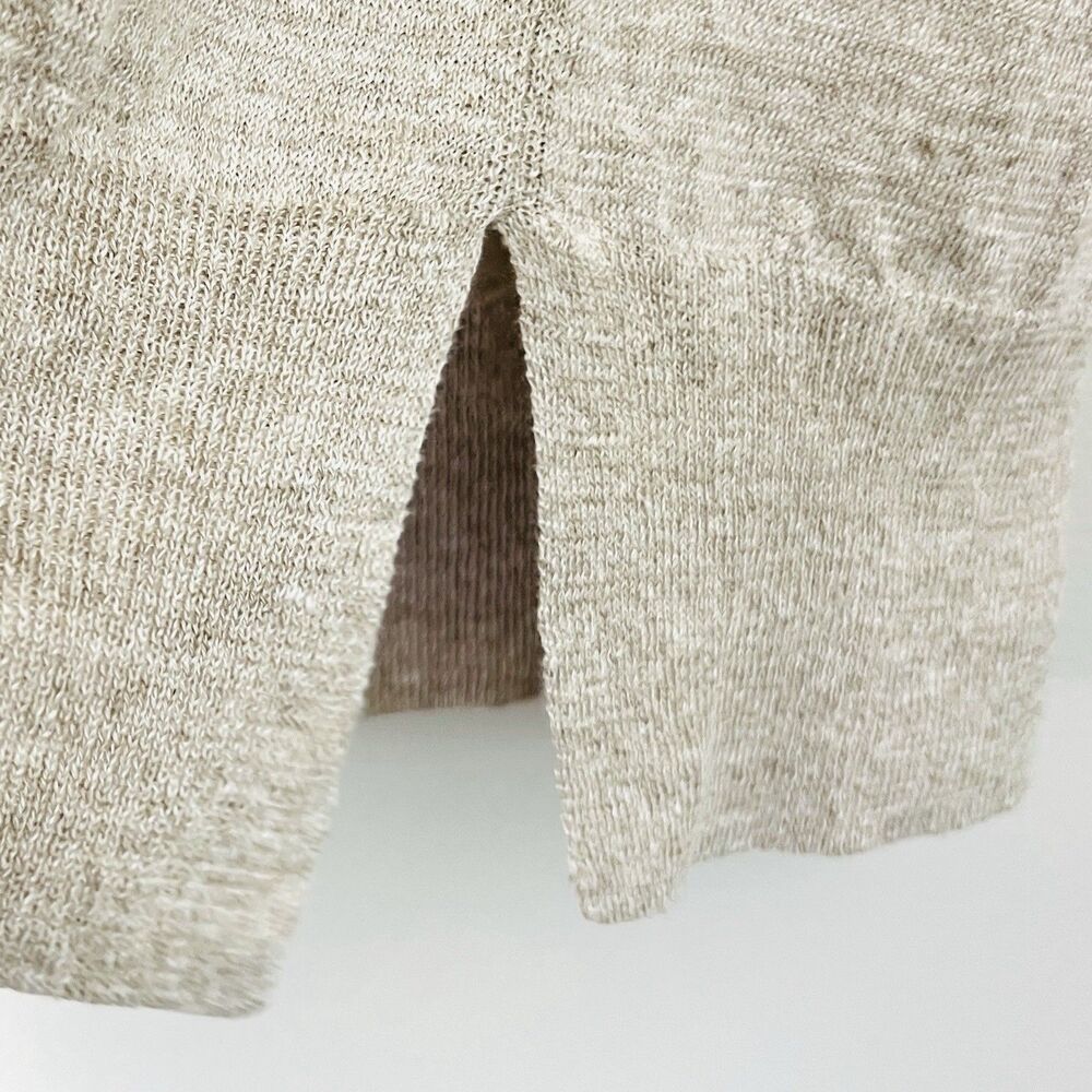 C.T. Plage 100% Linen Gray Breezy Flowy Blouse Top Lagenlook Resort Wear Size XL - Picture 4 of 10